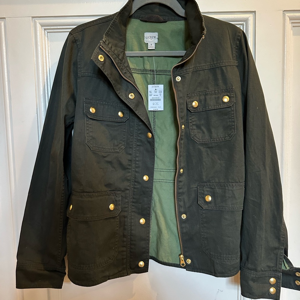 NWT J. Crew Jacket Olive Army Green Size S